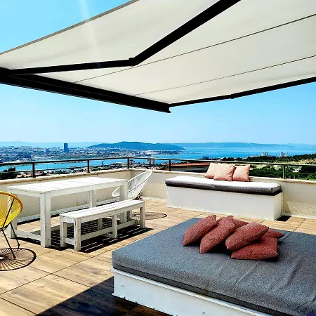 House In Split With Sea View, Terrace, Air Conditioning, Wifi 4937-1 Holiday home